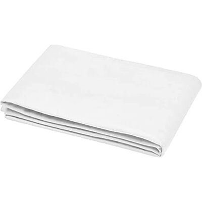 Stof Drap Plat -Taille 240x300 cm 100% Coton certifié Oeko-Tex Couleur Blanc Modèle Eden Linge de Lit pour Maison Doux et Confortable Stof Drap Plat -Taille 240x300 cm 100% Coton certifié Oeko-Tex Couleur Blanc Modèle Eden Linge de Lit pour Maison Doux et Confortable