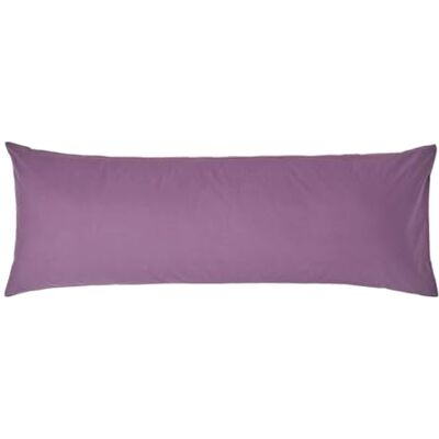 HOMESCAPES Taie de traversin 50x140 cm en 100% Coton égyptien 200 Fils Coloris Raisin HOMESCAPES Taie de traversin 50x140 cm en 100% Coton égyptien 200 Fils Coloris Raisin