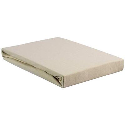Beddinghouse Drap-housse en percale pour surmatelas jusqu'à 10 cm de hauteur, couleur sable, dimensions : 140 x 200 x 10 cm Beddinghouse Drap-housse en percale pour surmatelas jusqu'à 10 cm de hauteur, couleur sable, dimensions : 140 x 200 x 10 cm