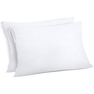 Utopia Bedding Protège Oreiller 50x80 cm (Lot de 2) Imperméable avec Fermeture Éclair, Housse Oreiller, Certifié Oeko-TEX Taie Oreiller Utopia Bedding Protège Oreiller 50x80 cm (Lot de 2) Imperméable avec Fermeture Éclair, Housse Oreiller, Certifié Oeko-TEX Taie Oreiller
