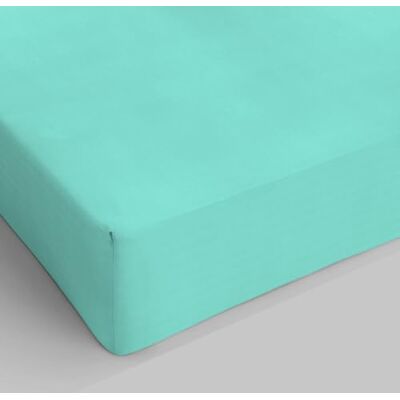 Italian Bed Linen Max color Drap de lit 25 cm Vert d'eau Petit double Italian Bed Linen Max color Drap de lit 25 cm Vert d'eau Petit double