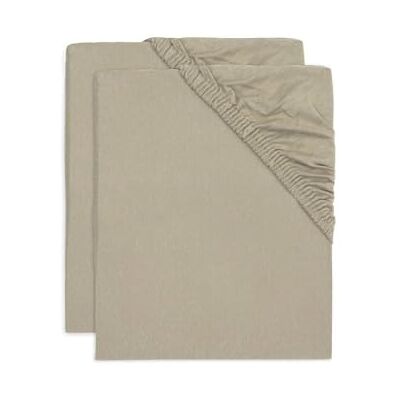 Jollein Lot de 2 draps-housses en jersey 60 x 120 cm Vert olive 2511-507-67058 Jollein Lot de 2 draps-housses en jersey 60 x 120 cm Vert olive 2511-507-67058