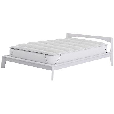 Italian Bed Linen MB HOME ITALY Surmatelas rembourré et matelassé en Bambou, Blanc, Einzeln 85 x 195 cm Italian Bed Linen MB HOME ITALY Surmatelas rembourré et matelassé en Bambou, Blanc, Einzeln 85 x 195 cm