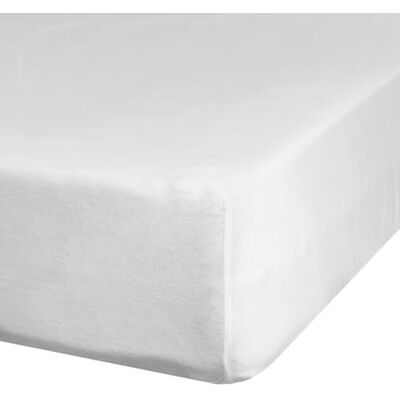 Eurofirany Drap-housse 220 x 200 cm Drap housse basique en coton avec élastique Résistant Pour matelas épais de 30 cm de profondeur Plusieurs couleurs, blanc Eurofirany Drap-housse 220 x 200 cm Drap housse basique en coton avec élastique Résistant Pour matelas épais de 30 cm de profondeur Plusieurs couleurs, blanc