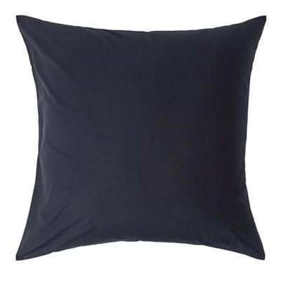 HOMESCAPES Taie d’Oreiller 80x80 cm en 100% Coton égyptien 200 Fils, Taie d’Oreiller carrée Coloris Noir HOMESCAPES Taie d’Oreiller 80x80 cm en 100% Coton égyptien 200 Fils, Taie d’Oreiller carrée Coloris Noir