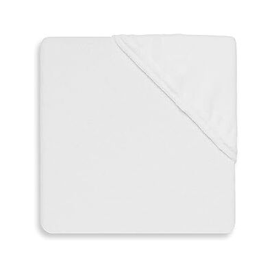 Jollein Molton Drap Housse, 120 cm Longueur x 60 cm Largeur, Blanc Jollein Molton Drap Housse, 120 cm Longueur x 60 cm Largeur, Blanc