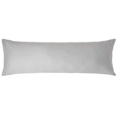 HOMESCAPES Taie de traversin 50x140 cm en 100% Coton égyptien 200 Fils Coloris Gris HOMESCAPES Taie de traversin 50x140 cm en 100% Coton égyptien 200 Fils Coloris Gris