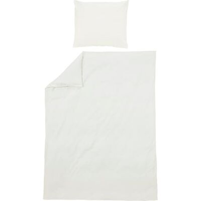 MEYCO Home Literie unie pour 1 personne (coton, matériau respirant, entretien facile, bande de rabat pratique, dimensions : 140 x 200/220 cm), Blanc crème MEYCO Home Literie unie pour 1 personne (coton, matériau respirant, entretien facile, bande de rabat pratique, dimensions : 140 x 200/220 cm), Blanc crème