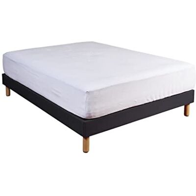 Terre de Nuit Protège Matelas Anti-acariens Microstop Molleton 100% Coton Bonnet 40 cm 160x210 Coton Blanc Uni Terre de Nuit Protège Matelas Anti-acariens Microstop Molleton 100% Coton Bonnet 40 cm 160x210 Coton Blanc Uni