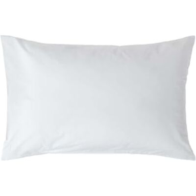 HOMESCAPES Taie d’Oreiller 50x75 cm en 100% Coton égyptien 200 Fils, Taie d’Oreiller rectangulaire Coloris Blanc HOMESCAPES Taie d’Oreiller 50x75 cm en 100% Coton égyptien 200 Fils, Taie d’Oreiller rectangulaire Coloris Blanc