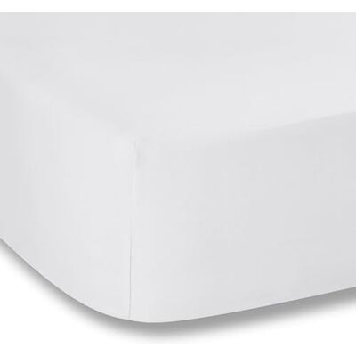 Bianca Plain Dyed White Drap-housse 180 x 200 cm + taie d'oreiller blanche 50 x 80 cm (2) Bianca Plain Dyed White Drap-housse 180 x 200 cm + taie d'oreiller blanche 50 x 80 cm (2)