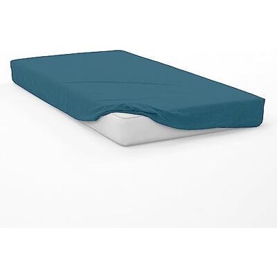 Soleil d'Ocre - Drap housse coton 60x120cm - Canard bleu Soleil d'Ocre - Drap housse coton 60x120cm - Canard bleu