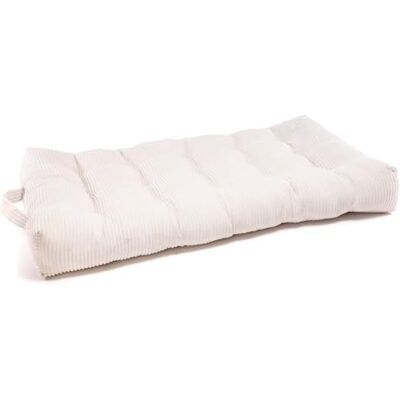 Ecopuf Matelas de Sol pour Enfants Coussin de Sol pour Chambre d'Enfant Matelassé, en Velours Côtelé, 70x120x15cm Grand Format, avec Poignée SZ03 Couleur crème Ecopuf Matelas de Sol pour Enfants Coussin de Sol pour Chambre d'Enfant Matelassé, en Velours Côtelé, 70x120x15cm Grand Format, avec Poignée SZ03 Couleur crème
