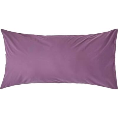 HOMESCAPES Taie d'oreiller 50x90 cm en 100% Coton égyptien 200 Fils Coloris Raisin HOMESCAPES Taie d'oreiller 50x90 cm en 100% Coton égyptien 200 Fils Coloris Raisin