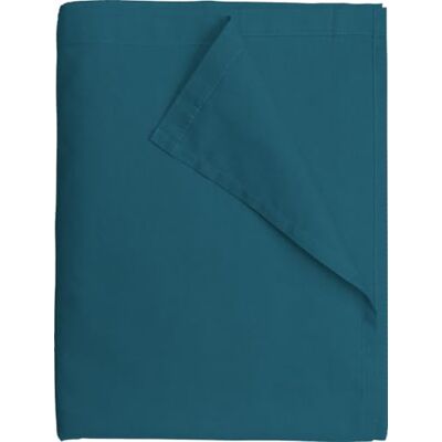 Le linge de Jules Drap Plat 240x300 cm Bleu Canard 100% Coton 57 Fils Le linge de Jules Drap Plat 240x300 cm Bleu Canard 100% Coton 57 Fils