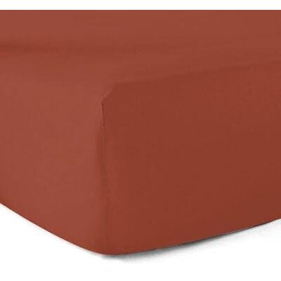 Le linge de Jules Drap-Housse 100% Coton 57 Fils Tomette 80 x 200 cm Bonnet 30 cm Le linge de Jules Drap-Housse 100% Coton 57 Fils Tomette 80 x 200 cm Bonnet 30 cm