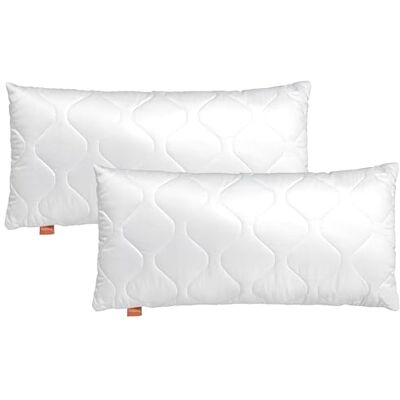 sleepling Basic 100 Lot de 2 oreillers 50 x 75 cm Lavables Fabriqués en UE Oeko-Tex 50 x 75 cm sleepling Basic 100 Lot de 2 oreillers 50 x 75 cm Lavables Fabriqués en UE Oeko-Tex 50 x 75 cm
