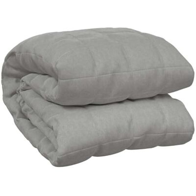 vidaXL Couverture lestée Gris 150x200 cm 11 kg Tissu, couverture, couverture couette, couverture apaisante, literie, couverture lestée pour l'anxiété vidaXL Couverture lestée Gris 150x200 cm 11 kg Tissu, couverture, couverture couette, couverture apaisante, literie, couverture lestée pour l'anxiété