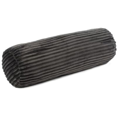 Gözze Rouleau d'oreiller moelleux en velours côtelé, idéal comme repose-nuque, 70 x 22 cm Anthracite Gözze Rouleau d'oreiller moelleux en velours côtelé, idéal comme repose-nuque, 70 x 22 cm Anthracite