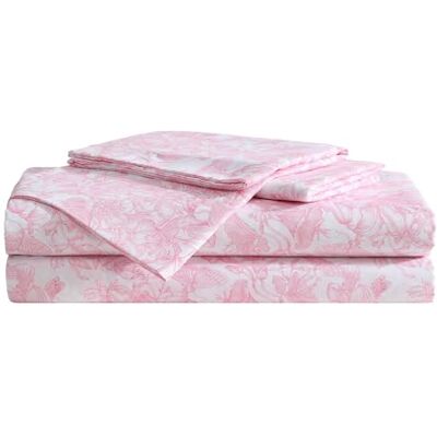Betsey Johnson Parure de lit résistante à la décoloration et aux plis avec couvre-oreiller(s) assorti(s), doux et léger (rose fleuri, lit simple XL) Betsey Johnson Parure de lit résistante à la décoloration et aux plis avec couvre-oreiller(s) assorti(s), doux et léger (rose fleuri, lit simple XL)