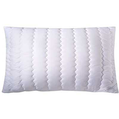 Billerbeck Oreiller S20 Coussin en 40 x 80 cm Coussin en fibres à force de soutien moyen Boules de fibres Flockis, 100% polyester, blanc Billerbeck Oreiller S20 Coussin en 40 x 80 cm Coussin en fibres à force de soutien moyen Boules de fibres Flockis, 100% polyester, blanc
