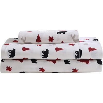 Beatrice Home Fashions Cozy Cabin Parure de lit 3 pièces en microfibre avec poches profondes – Motif patchwork rustique à carreaux – Rouge/noir Beatrice Home Fashions Cozy Cabin Parure de lit 3 pièces en microfibre avec poches profondes – Motif patchwork rustique à carreaux – Rouge/noir