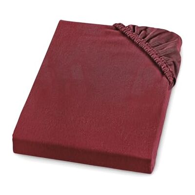sleepling Drap-housse, en flanelle fine, fabriqué en Allemagne, 100 % coton, pour matelas jusqu'à 23 cm de hauteur, avec élastique tout autour, certifié Ökotex, lavable à 60 °C, 90 x 200 cm, rouge sleepling Drap-housse, en flanelle fine, fabriqué en Allemagne, 100 % coton, pour matelas jusqu'à 23 cm de hauteur, avec élastique tout autour, certifié Ökotex, lavable à 60 °C, 90 x 200 cm, rouge