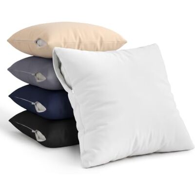 Utopia Bedding Protège-Coussins Imperméables À Fermeture Éclair 80 x 80 cm, Lot De 4 Utopia Bedding Protège-Coussins Imperméables À Fermeture Éclair 80 x 80 cm, Lot De 4