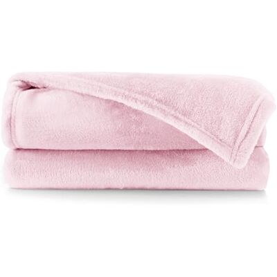 DecoKing Couverture douillette 220 x 240 cm En microfibre Douce et douce Rose poudré Mic DecoKing Couverture douillette 220 x 240 cm En microfibre Douce et douce Rose poudré Mic