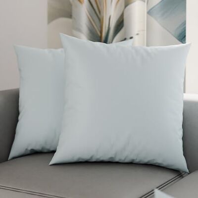 PETTI Artigiani Italiani Paire de taies d'oreiller 50 x 50 cm en microfibre, coussins d'ameublement, canapé, 2 housses de coussin, taie d'oreiller couleur unie bleu ciel, 100% fabriqué en Italie PETTI Artigiani Italiani Paire de taies d'oreiller 50 x 50 cm en microfibre, coussins d'ameublement, canapé, 2 housses de coussin, taie d'oreiller couleur unie bleu ciel, 100% fabriqué en Italie
