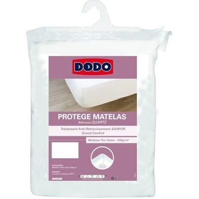 DODO Protège-Matelas Absorbant Molleton Coton 90x190 Pour lit 1 Personne Protège-Matelas Quartz Douce et Confortable Lavable en machine à 95°c DODO Protège-Matelas Absorbant Molleton Coton 90x190 Pour lit 1 Personne Protège-Matelas Quartz Douce et Confortable Lavable en machine à 95°c