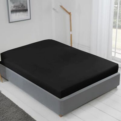 Emma Barclay Lyla Drap-housse pour lit double Noir Emma Barclay Lyla Drap-housse pour lit double Noir