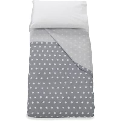 Italbaby Lot de 3 draps en conton pour landau étoiles gris Italbaby Lot de 3 draps en conton pour landau étoiles gris