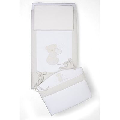 Foppapedretti Ensemble couette Lit bébé Dolcecuore Bianco Foppapedretti Ensemble couette Lit bébé Dolcecuore Bianco