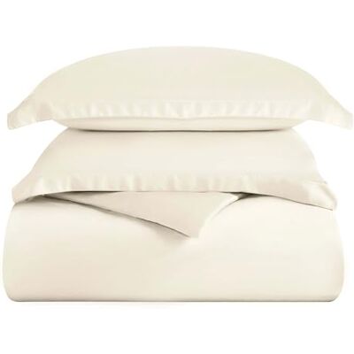 Superior Home City Parure de lit Ivoire Super King size Superior Home City Parure de lit Ivoire Super King size
