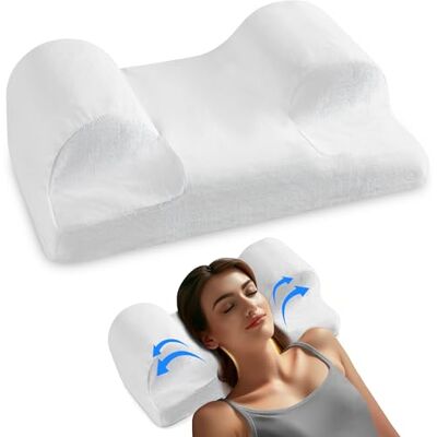 YourFacePillow Oreiller Mémoire Forme en Mousse Anti-Rides, Anti-Âge, Anti-Acné Oreiller Ergonomique Cervical Coussin Ergonomique Oreiller de Sommeil Position Dorsale et Latérale Standard YourFacePillow Oreiller Mémoire Forme en Mousse Anti-Rides, Anti-Âge, Anti-Acné Oreiller Ergonomique Cervical Coussin Ergonomique Oreiller de Sommeil Position Dorsale et Latérale Standard