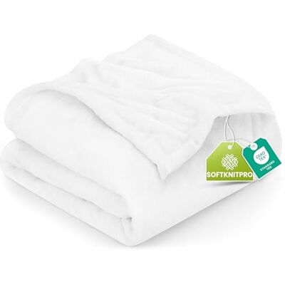 Utopia Bedding Couverture polaire légère pour lit, canapé ou canapé, convient pour toutes les saisons 200 x 150 cm Blanc Utopia Bedding Couverture polaire légère pour lit, canapé ou canapé, convient pour toutes les saisons 200 x 150 cm Blanc