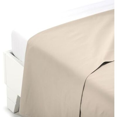 Caleffi Drap Housse Coton Uni Ivoire Double Coton 01062 Caleffi Drap Housse Coton Uni Ivoire Double Coton 01062