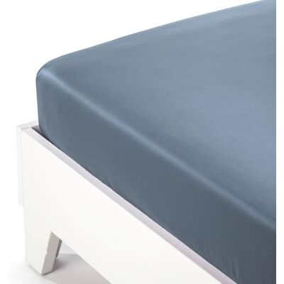 Caleffi Drap inférieur, Satin de Coton, Violet, lit Double Caleffi Drap inférieur, Satin de Coton, Violet, lit Double