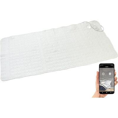 Wilson Gabor Sous-lit chauffant 2 zones : sous-lit chauffant intelligent avec 2 zones de température, Wi-Fi et application, 160 x 80 cm (couverture chauffante, dessous de lit, iPad) Wilson Gabor Sous-lit chauffant 2 zones : sous-lit chauffant intelligent avec 2 zones de température, Wi-Fi et application, 160 x 80 cm (couverture chauffante, dessous de lit, iPad)
