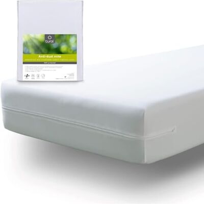 Tural Housse de Matelas 150x190/200cm Anti-acariens Respirant Certifié Oeko-TEX Alèse Imperméable Blanc Tural Housse de Matelas 150x190/200cm Anti-acariens Respirant Certifié Oeko-TEX Alèse Imperméable Blanc