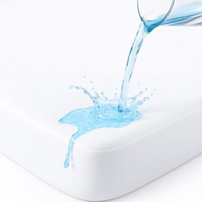 DUDU N GIRLIE Protège-matelas pour berceau 60 x 120 cm Silencieux et imperméable Drap-housse silencieux pour bébé et enfant DUDU N GIRLIE Protège-matelas pour berceau 60 x 120 cm Silencieux et imperméable Drap-housse silencieux pour bébé et enfant