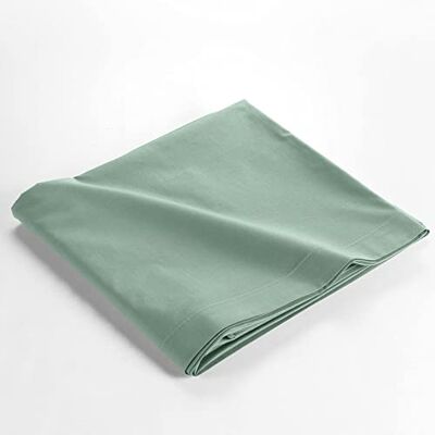 Douceur d'Intérieur , Drap Plat (180 x 290 cm) Biolina Sauge, 100% Coton Bio Douceur d'Intérieur , Drap Plat (180 x 290 cm) Biolina Sauge, 100% Coton Bio