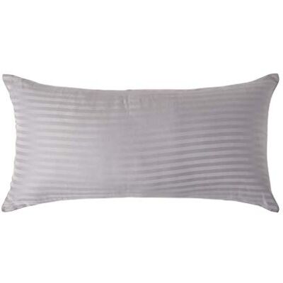 HOMESCAPES Taie d'oreiller 40x80 cm en Percale de Coton égyptien 330 Fils, Taie d’Oreiller rectangulaire, Coloris Gris HOMESCAPES Taie d'oreiller 40x80 cm en Percale de Coton égyptien 330 Fils, Taie d’Oreiller rectangulaire, Coloris Gris