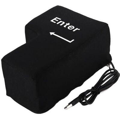 Daity Grand coussin USB en forme de touche d’entrée Coussin anti-stress pour bureau, maison et voyage d'affaires Daity Grand coussin USB en forme de touche d’entrée Coussin anti-stress pour bureau, maison et voyage d'affaires