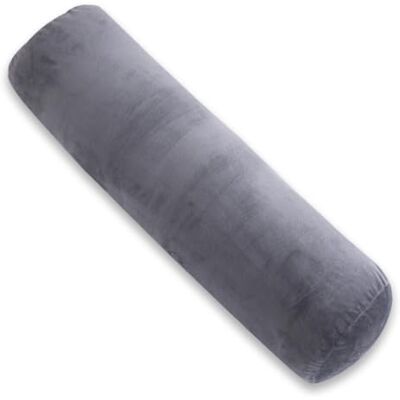 AS AWESLING Oreiller de corps pour adultes, coussin cervical long et rond, traversin pour dormir, coussin de corps pour dormeur latéral avec housse (gris, 90 x 20 cm) AS AWESLING Oreiller de corps pour adultes, coussin cervical long et rond, traversin pour dormir, coussin de corps pour dormeur latéral avec housse (gris, 90 x 20 cm)