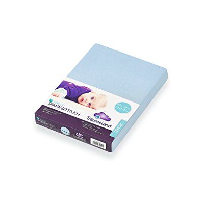Träumeland Drap housse Tencel bleu clair 60 x 120 + 70 x 140 cm Träumeland Drap housse Tencel bleu clair 60 x 120 + 70 x 140 cm