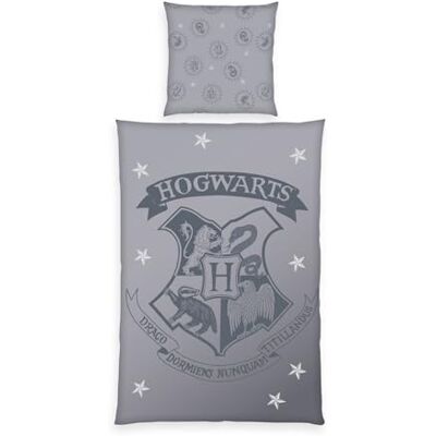 Herding Harry Potter Parure de lit 100% coton renforcé avec taie d'oreiller 80 x 80 cm et housse de couette env. 135 x 200 cm avec fermeture éclair facile à utiliser Herding Harry Potter Parure de lit 100% coton renforcé avec taie d'oreiller 80 x 80 cm et housse de couette env. 135 x 200 cm avec fermeture éclair facile à utiliser