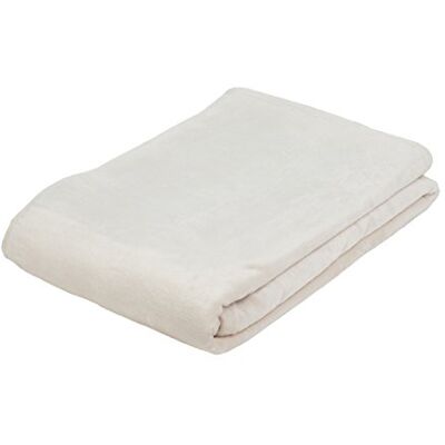Gözze Plaid et plaid Memphis, poids élevé du tissu 300 g/m², 180 x 220 cm – Crème Gözze Plaid et plaid Memphis, poids élevé du tissu 300 g/m², 180 x 220 cm – Crème