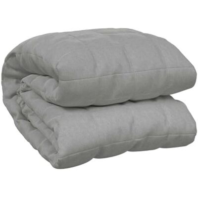 vidaXL Couverture lestée Gris 200x200 cm 9 kg Tissu, couverture, couverture couette, couverture apaisante, literie, couverture lestée pour l'anxiété vidaXL Couverture lestée Gris 200x200 cm 9 kg Tissu, couverture, couverture couette, couverture apaisante, literie, couverture lestée pour l'anxiété